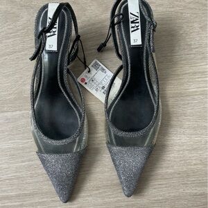 Zara WOMENS kitten heels 37